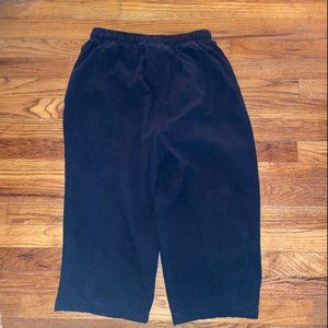 Kim Rogers Womens Capri Pants sz L Black Cotton